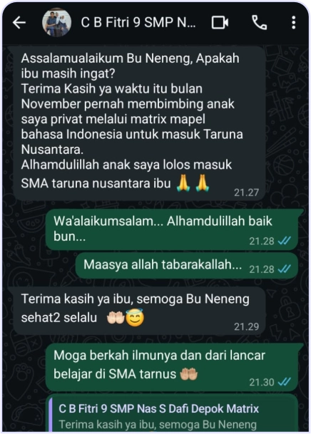 Success Story Ortu Siswa Dafi Al Gifari H